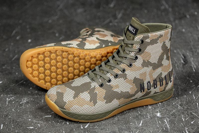 Camo Nobull High-Top Woodland Camo Men's Trainers | CA C1224T